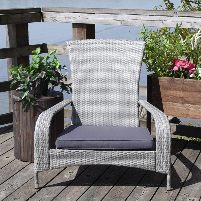 Patioflare Muskoka Chair, Light Grey