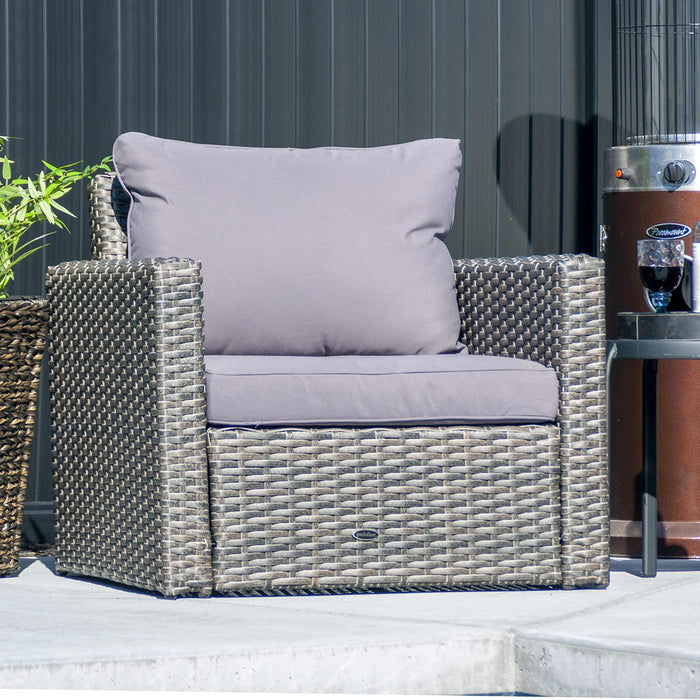 Patioflare Whitney Wicker Lounge Chair