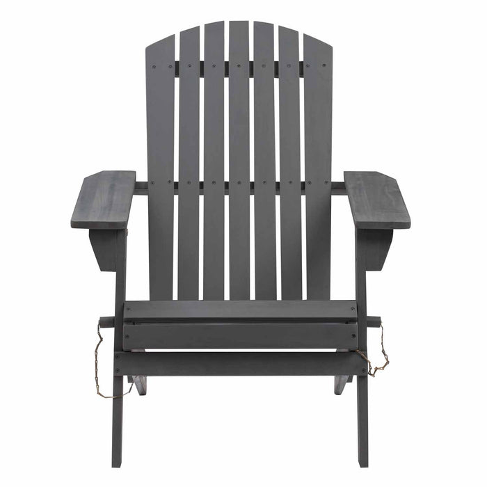 Patioflare Foldable Acacia Adirondack Patio Chair
