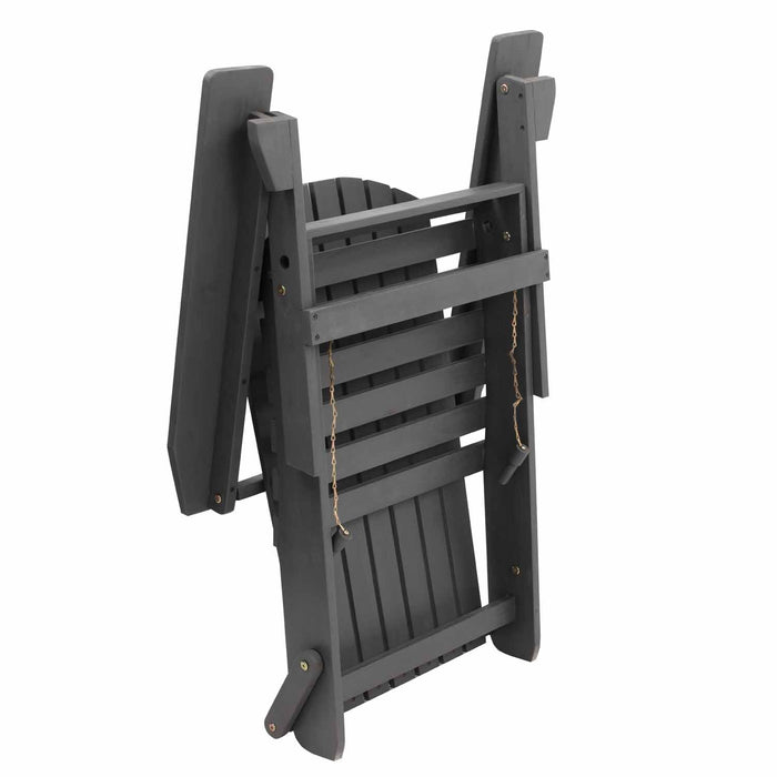 Patioflare Foldable Acacia Adirondack Patio Chair