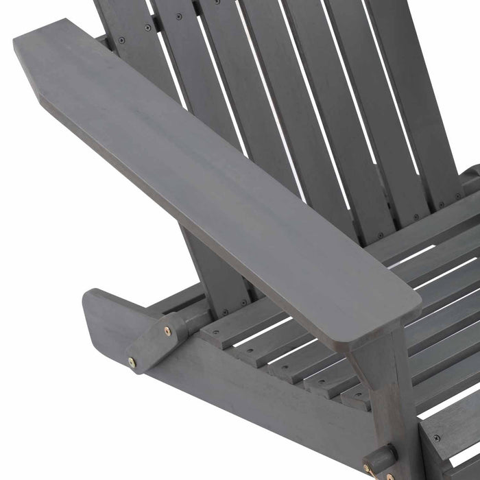 Patioflare Foldable Acacia Adirondack Patio Chair