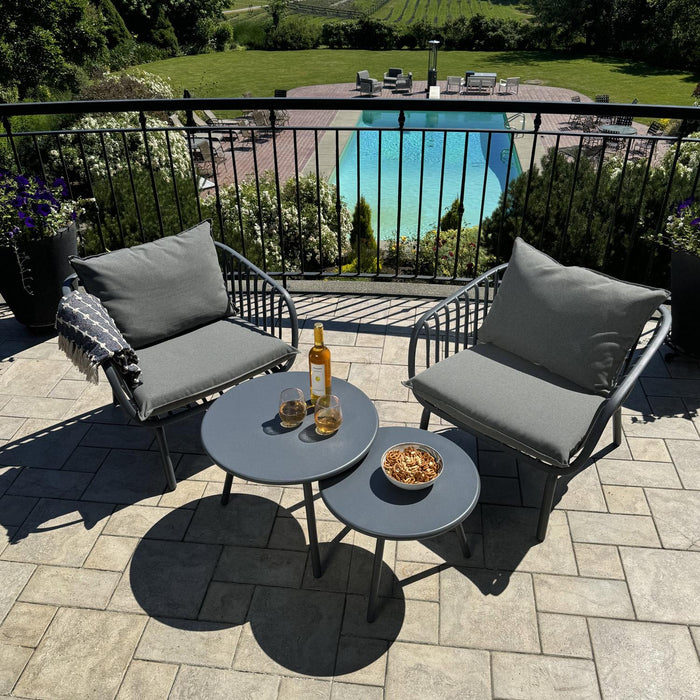 Patioflare+ Recycled Plastic Vista Patio Chat Set