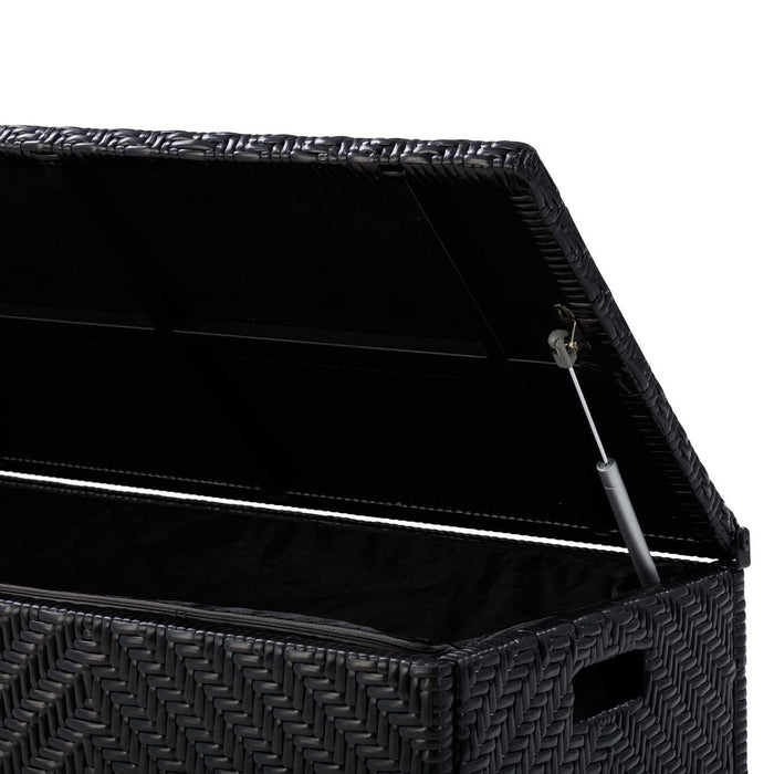 Patioflare Padded Wicker Deck Box-Bench Combo