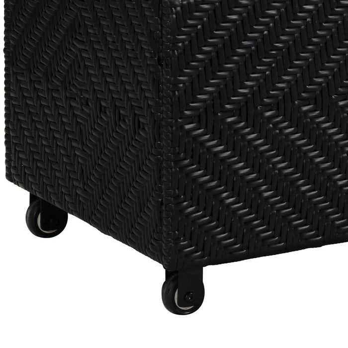 Patioflare Padded Wicker Deck Box-Bench Combo