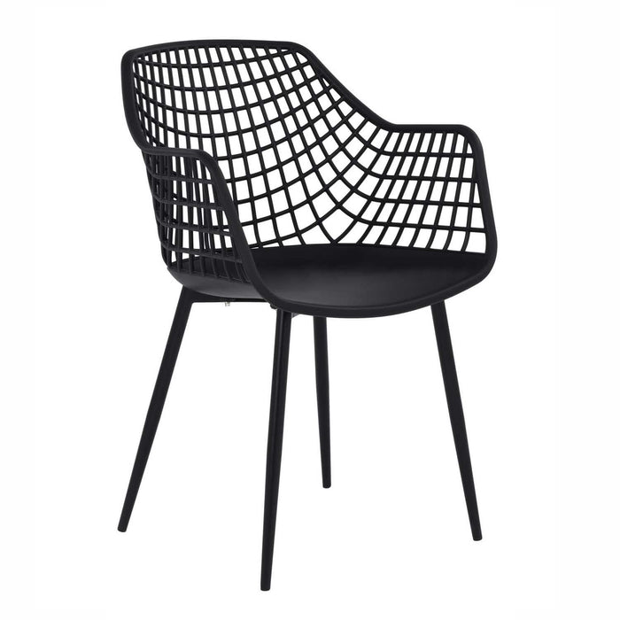 Patioflare+ Recycled Plastic Kana Patio Bistro Set, Black