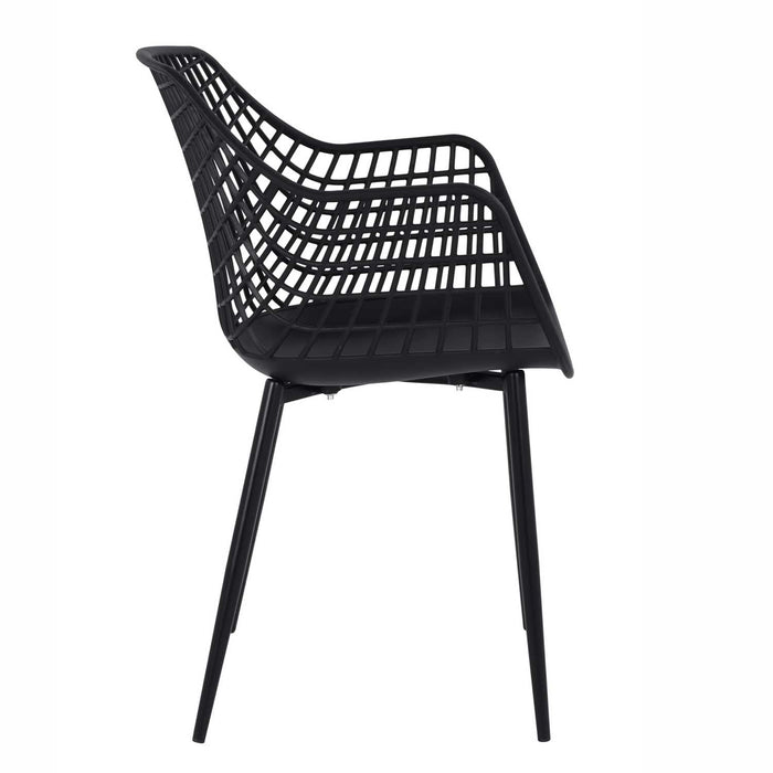 Patioflare+ Recycled Plastic Kana Patio Bistro Set, Black