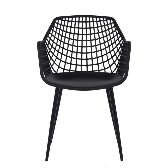 Patioflare+ Recycled Plastic Kana Patio Bistro Set, Black