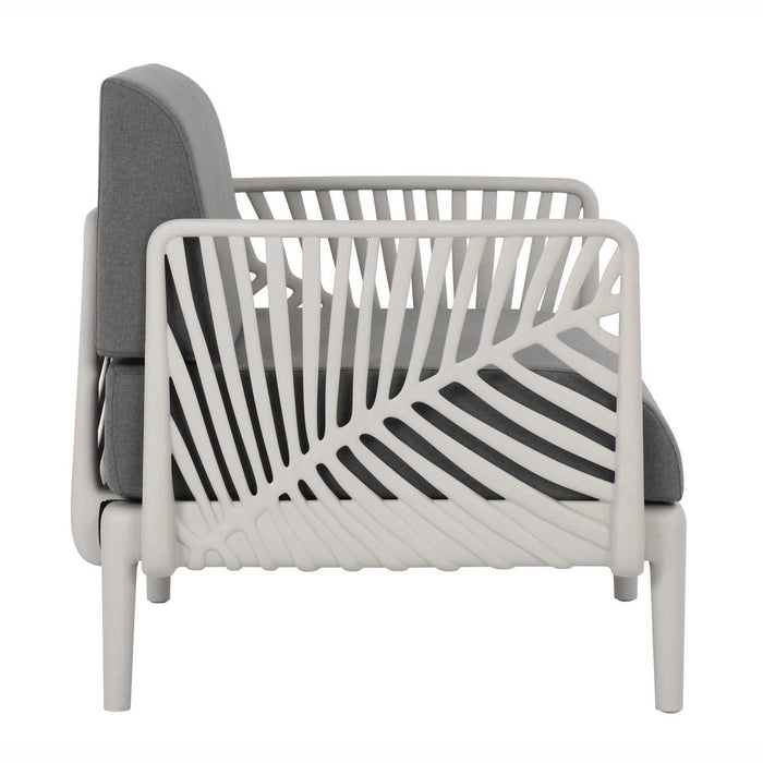 Patioflare+ Recycled Plastic Leaf Modular Patio Armchair, Grey