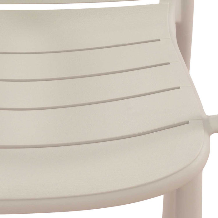 Patioflare+ Recycled Plastic Stacking Chairs 2PK, Cream