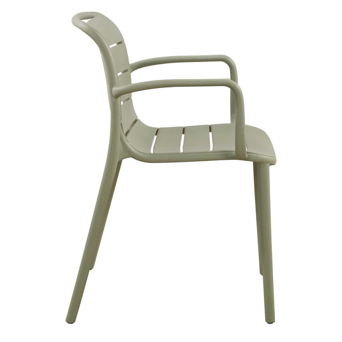 Patioflare+ Recycled Plastic Stacking Chairs 2PK, Green