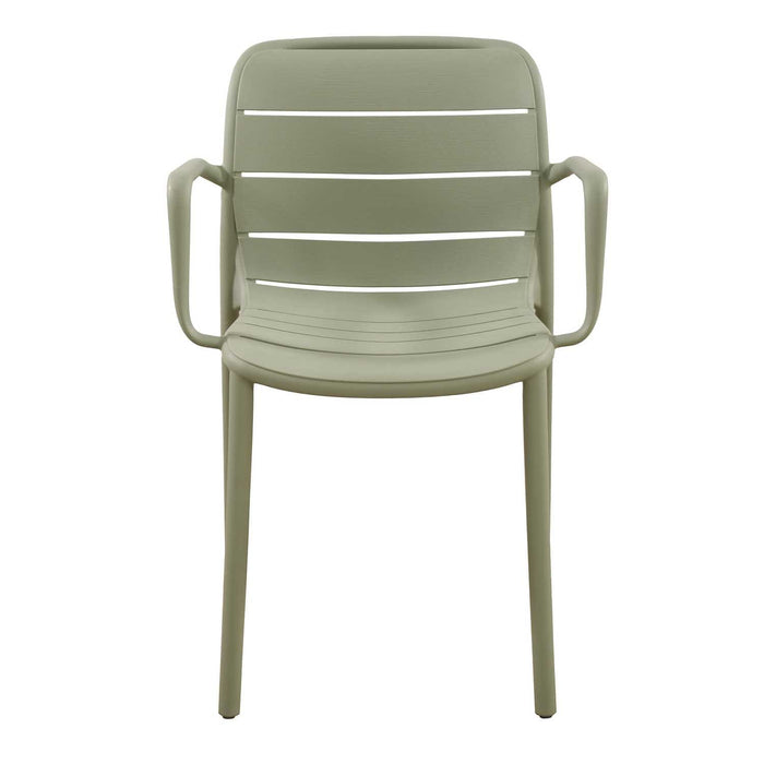 Patioflare+ Recycled Plastic Stacking Chairs 2PK, Green