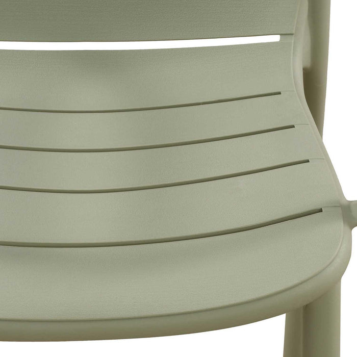 Patioflare+ Recycled Plastic Stacking Chairs 2PK, Green