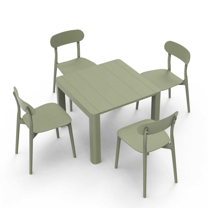Patioflare+ Stacking Chair Set, 2 Pack, Green