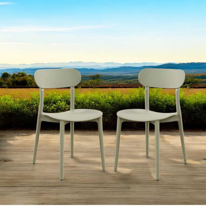 Patioflare+ Stacking Chair Set, 2 Pack, Green