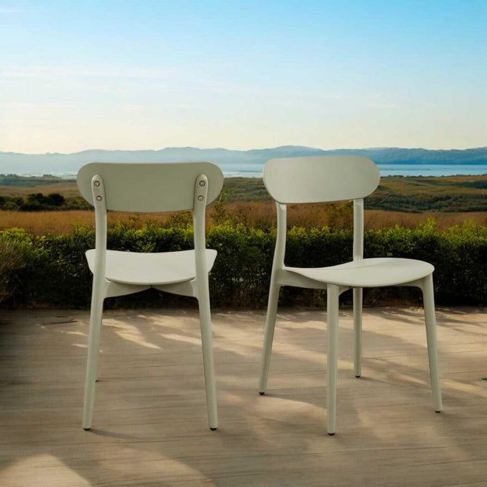 Patioflare+ Stacking Chair Set, 2 Pack, Green