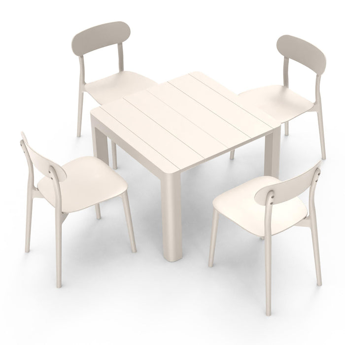 Patioflare+ Plus Collection Chair Set, 2 Pack, Cream