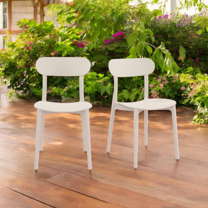Patioflare+ Plus Collection Chair Set, 2 Pack, Cream