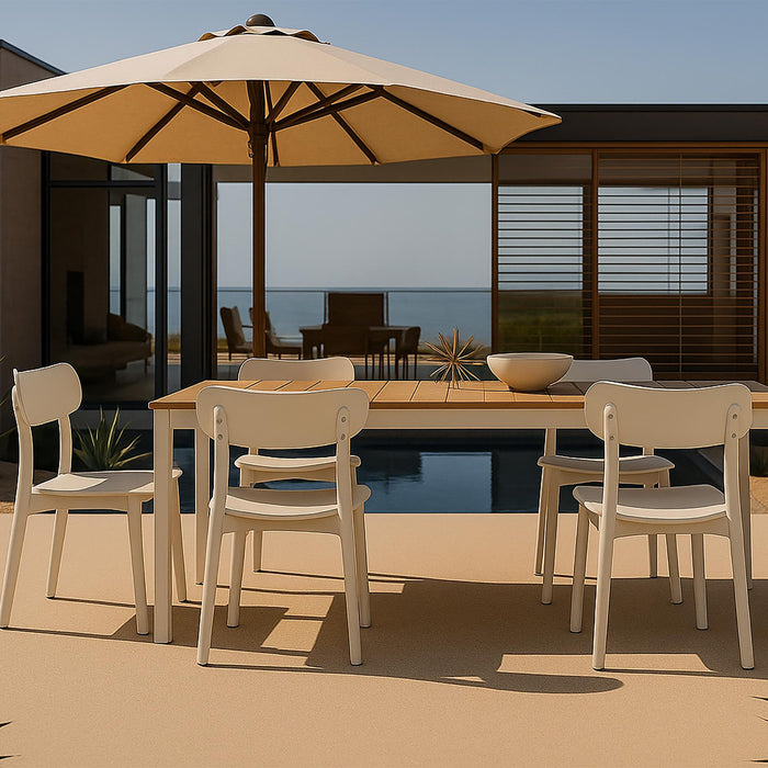 Patioflare+ Plus Collection Chair Set, 2 Pack, Cream