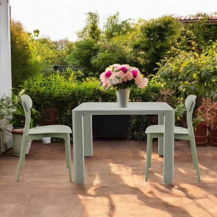 Patioflare+ 40IN Square Patio Table, Green