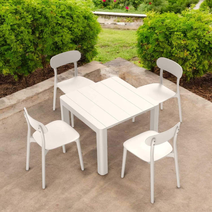Patioflare+ 40IN Square Patio Table, Cream