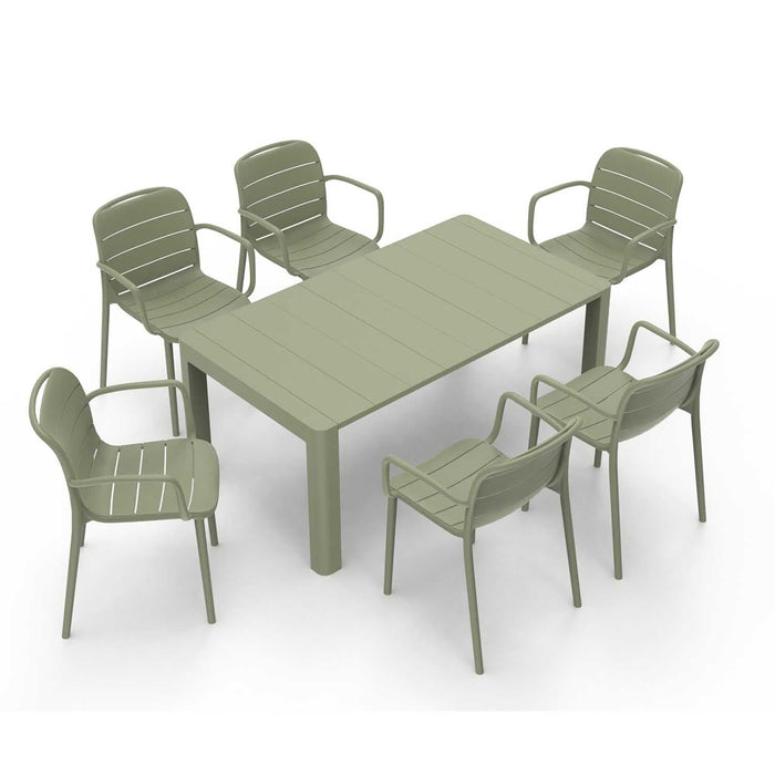 Patioflare+ 70IN Rectangular Patio Table, Green