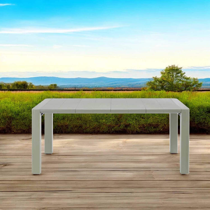 Patioflare+ 70IN Rectangular Patio Table, Green