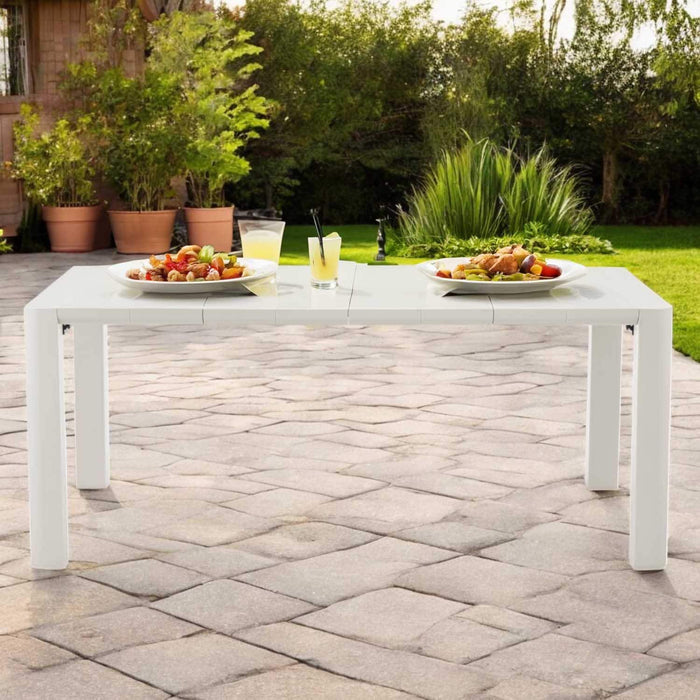 Patioflare+ 70IN Rectangular Patio Table, Cream