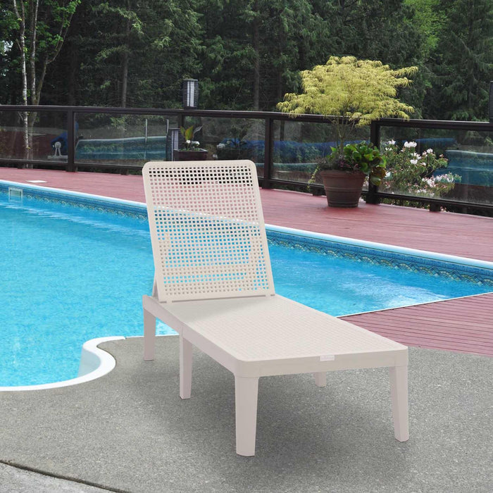 Patioflare+ Lounge Chair, Cream