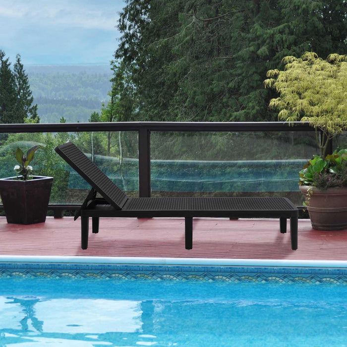 Patioflare+ Lounge Chair, Black