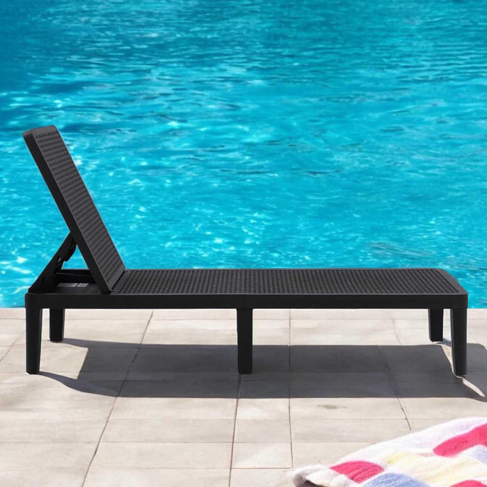 Patioflare+ Lounge Chair, Black