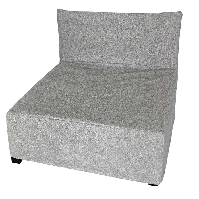 Patioflare Lanai Modular Outdoor Armless Chair, Grey