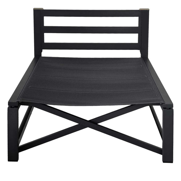 Patioflare Lanai Modular Outdoor Armless Chair, Grey