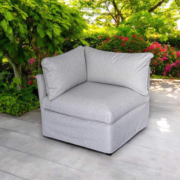 Patioflare Lanai Modular Outdoor Corner Chair, Grey