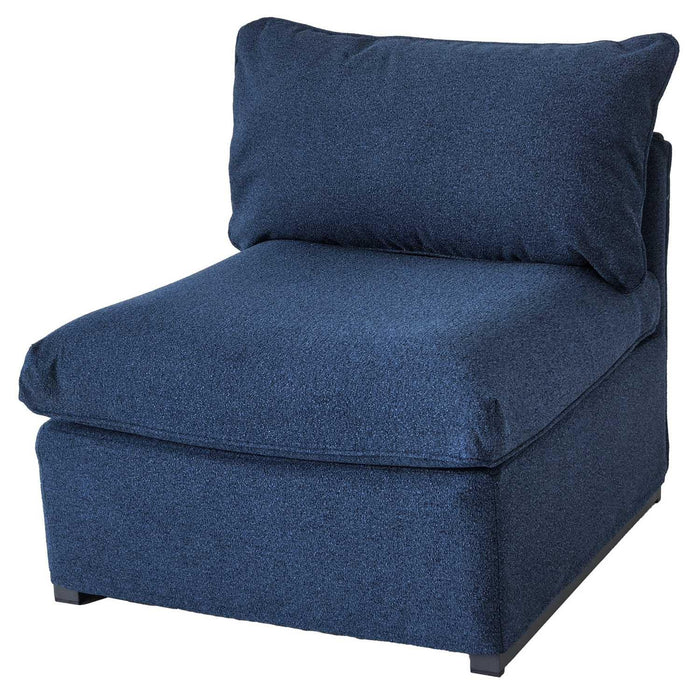 Patioflare Lanai Modular Outdoor Armless Chair, Blue