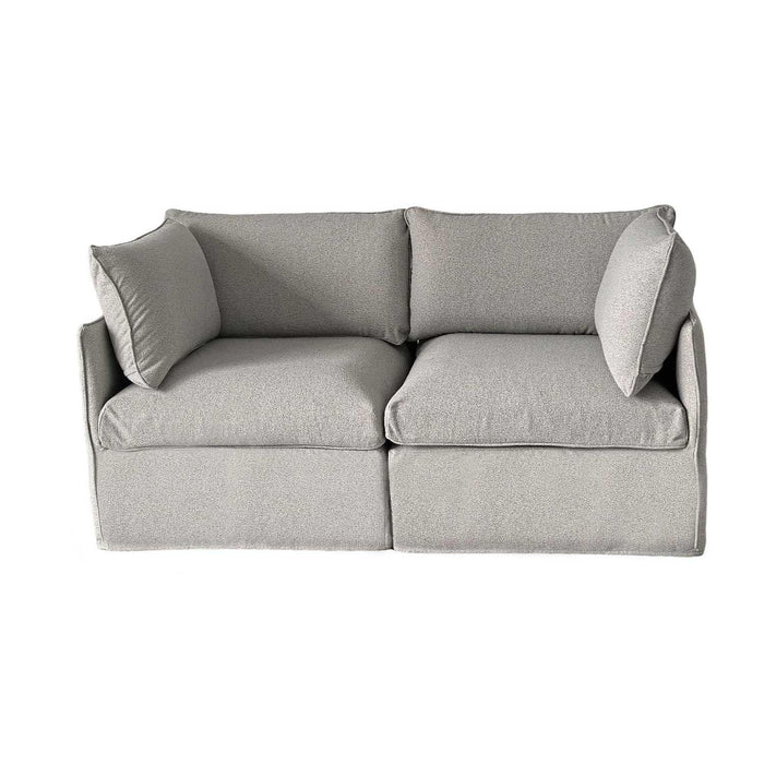 Patioflare Lanai Modular Love Seat Patio Sofa Set, Grey