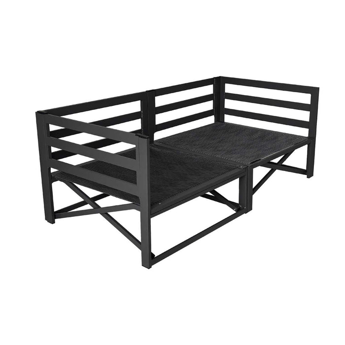Patioflare Lanai Modular Love Seat Patio Sofa Set, Grey