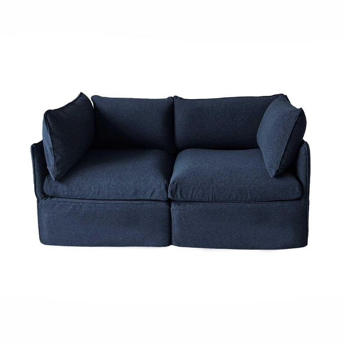 Patioflare Lanai Modular Love Seat Patio Sofa Set, Blue