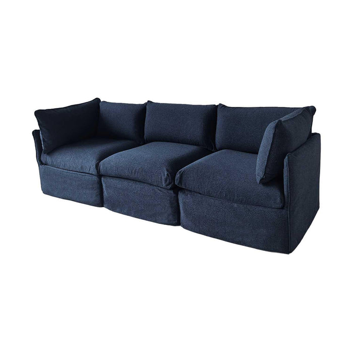Patioflare Lanai Modular 3-Seater Patio Sofa Set, Blue
