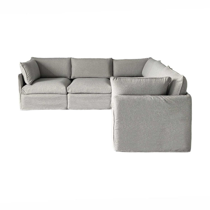 Patioflare Lanai Modular L-Shape Patio Sofa Set, Grey