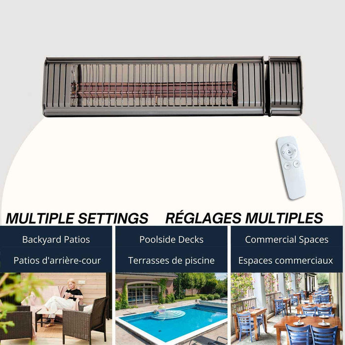 Paramount Smart Electric Patio Heater, Gunmetal Grey