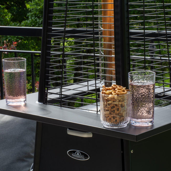 Paramount Pyramid Flame Patio Heater, Onyx Black