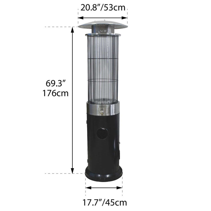 Paramount Venturi Spiral Flame Heater, Black