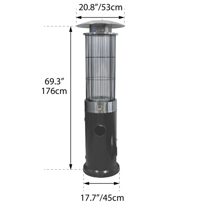 Paramount Venturi Spiral Flame Heater, Grey