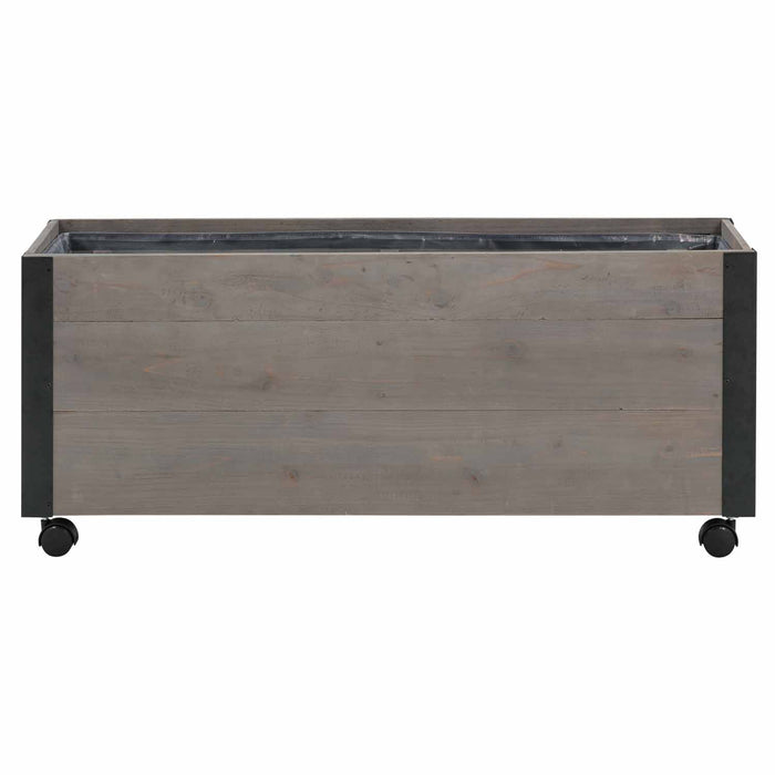 Grapevine 36IN FSC Recycled Wood Planter with Casters