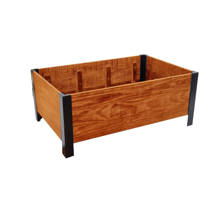 Grapevine FSC Recycled Wood Low-Profile Planter, 37IN x 24IN, Natural Brown