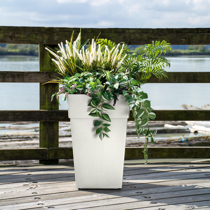 Grapevine Plus Collection Ollie Planter, Cream, 2-Pack