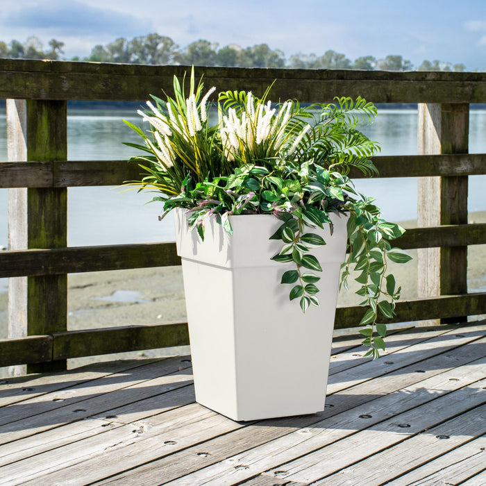 Grapevine Plus Collection Ollie Planter, Cream, 2-Pack