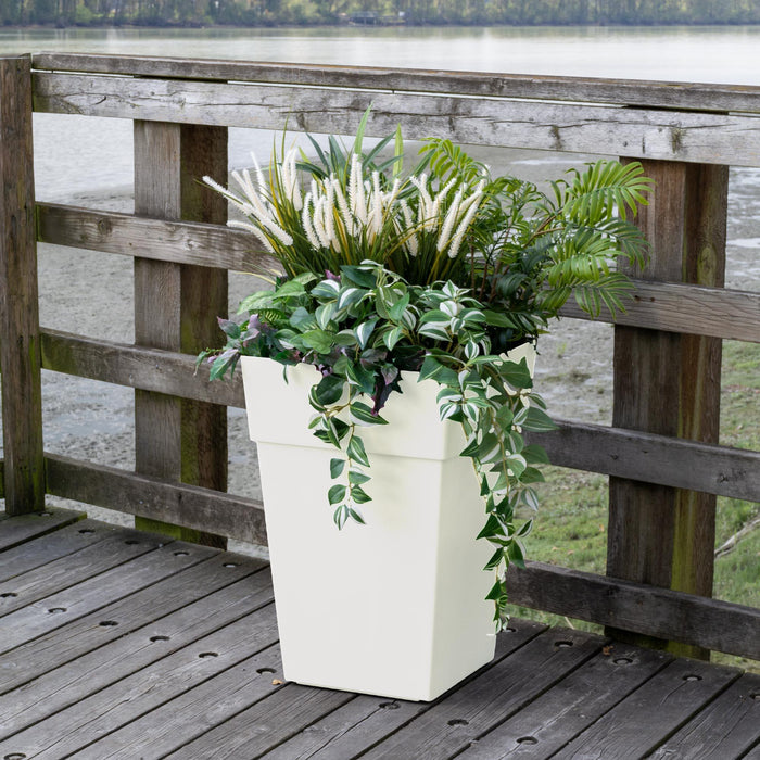 Grapevine Plus Collection Ollie Planter, Cream, 2-Pack