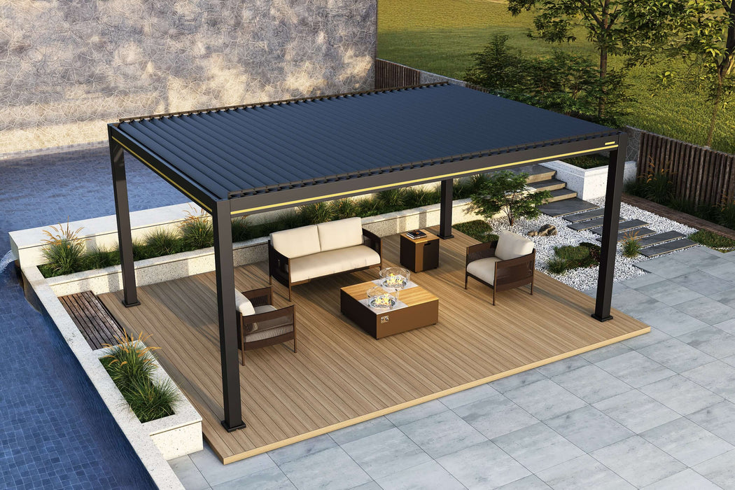Villa Pergola 2.0 - Motorized Louver w/ Lighting