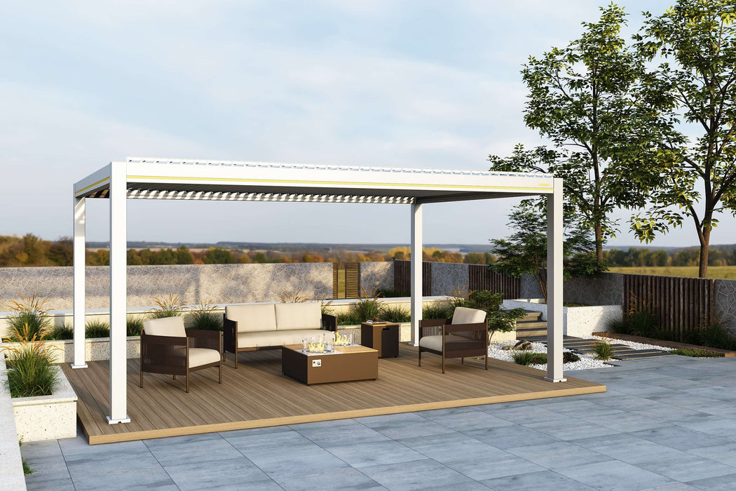 Villa Pergola 2.0 - Motorized Louver w/ Lighting